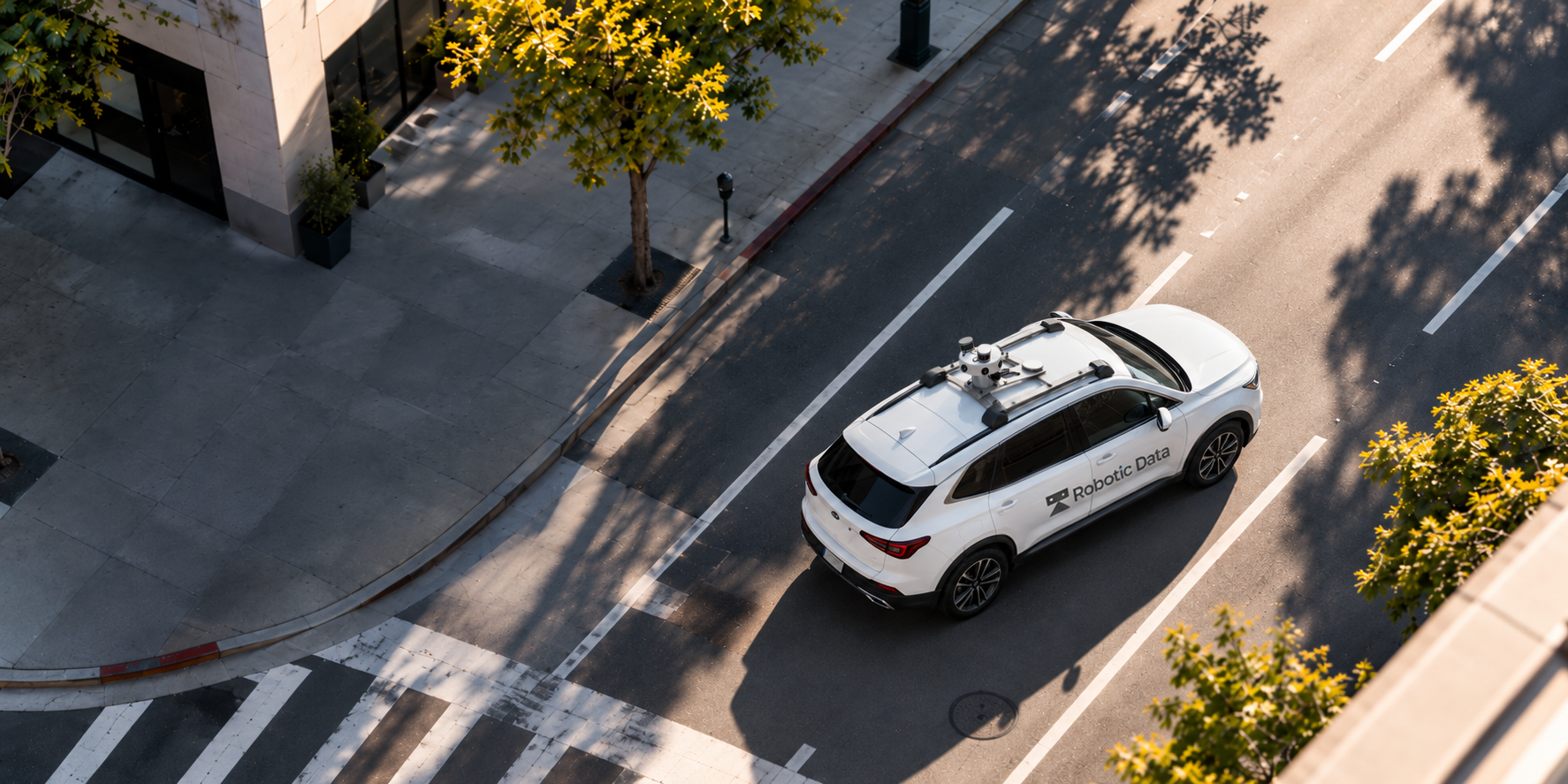 SYMBO data collection vehicle operating on an American street
